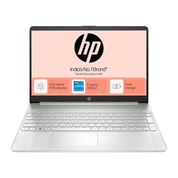 HP 15s,12th Gen Intel Core i3-1215U, 8GB DDR4, 512 GB SSD(Win 11, Office 21, Silver, 1.69kg), Anti-Glare, 15.6inch(39.6Cm), FHD Laptop, Intel UHD Graphics, Dual Speakers, HD Camera, fy5006tu - Image 2